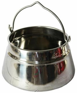 Ungarische Fischsuppenkessel Edelstahl - Premium Qualität -  6 Liter