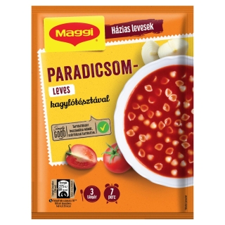 Maggi Paradicsomleves kagylótésztával - Tomatensuppe mit Nudeln - 3 Portionen 73g