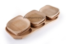 Holzplatten Set - 7teilig - tief