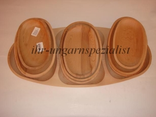 Holzplatten Set - 10teilig - oval