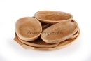 Holzplatten Set - 7teilig - rund
