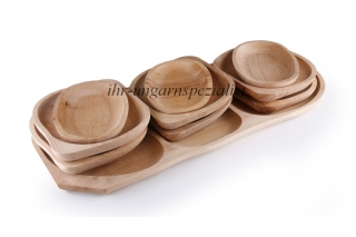 Holzplatten Set - 10teilig - eckig