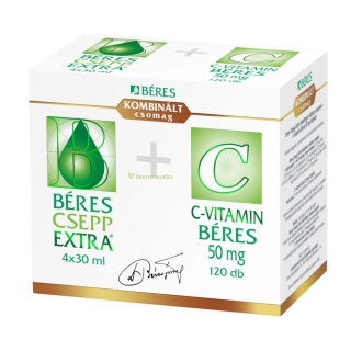 4x Béres Csepp Extra - 4x30ml + Béres Vitamine C