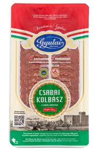 Gyulai - Csabaer scharfes Paprikawurst - geschnitten - 80g