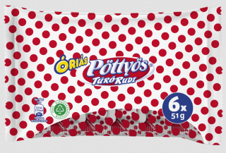 Óriás Pöttyös Túró Rudi - natur - 6x51 g - Familienpackung