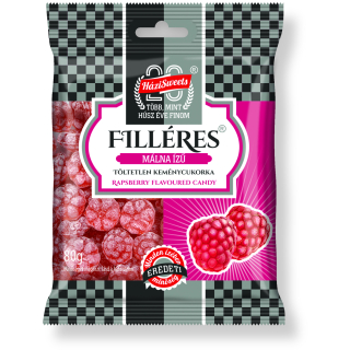 Filléres töltetlen keménycukorka málna ízu 80 g