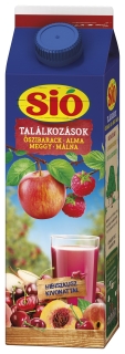 Sió -Pfirsich-Apfel-Sauerkirsch-Himbeere - 25% - 1 Liter