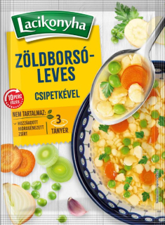 Lacikonyha - Erbsensuppe mit Prisenudeln - 3 Teller