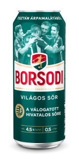 Borsodi 0,5 Liter * original ungarisches helles Bier