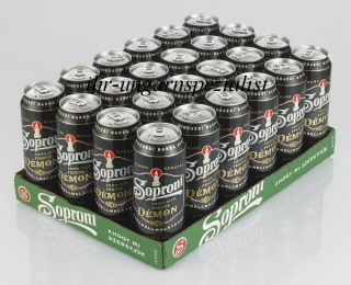 24 x Soproni Fekete Démon * ungarisches  Malzbier * 0,5 l