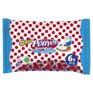 Natur Pöttyös Túró Rudi * 6x51 g mit Milchschokolade