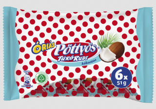Pöttyös Túró Rudi * 6x51 g mit Kokosnussfüllung