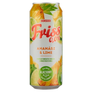 Borsodi Friss Ananas/Lime- 0,5 Liter - original ungarisches Radler - alkoholfrei
