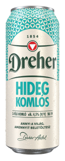 Dreher HIDEGKOMLÓS * 0,5 l Dose * Original ungarisches Bierspezialität - kalt gehopft