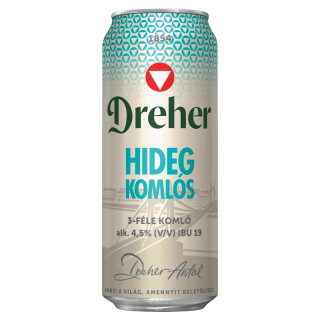 Dreher HIDEGKOMLÓS * 0,5 l Dose * Original ungarisches Bierspezialität - kalt gehopft