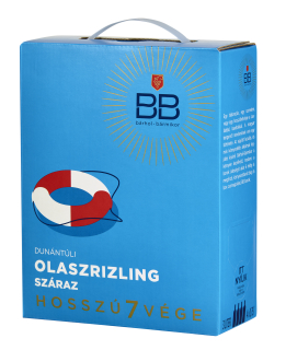 BB Balatonboglarer * Olaszrizling * 3 Liter - Trocken - Bag in Box
