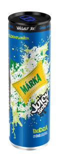 Márka - JUICY SODA - Bodza - Erfrischungsgetränk mit Holunder - 0,25 L