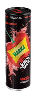 Márka - JUICY SODA - Meggy - Erfrischungsgetränk mit Sauerkirschen - 0,25 L