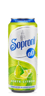 Soproni Birne-Zitrone alkoholfreies Radler 0,5 Liter