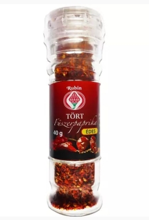 Rubin grob bemalener Paprika - süss - 40g mit Mahlkopfes