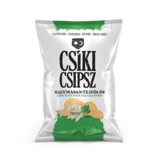Csíki Csipsz - mit Sauerrahm und Zwiebeln - 50g