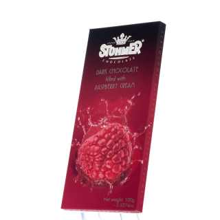 Stühmer Himbeer-Crème Gefüllte Zartbitterschokolade -100g