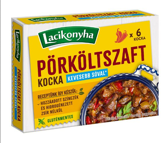 Lacikonyha Pörköltsaft Würfel - Mit weniger Salz - 60g, 1,70