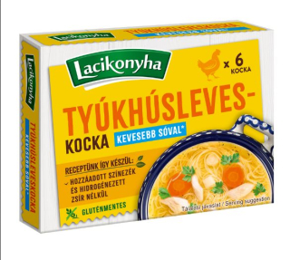 Lacikonyha Hühnerbrühwürfel - Mit weniger Salz - 60g
