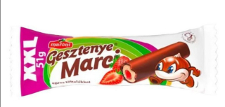 Gesztenye Marci XXL - LAKTOSEFREI - 51g mit Erdbeerfüllung
