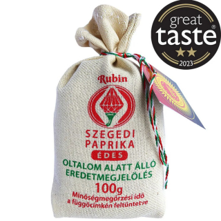 Rubin Paprikapulver in Leinensack - 100g - süss - HUNGARIKUM