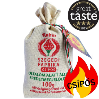 Rubin Paprikapulver in Leinensack - 100g - scharf - HUNGARIKUM