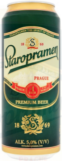 Staropramen Premium -  Original Tschechisches Bier - 0,5 Liter